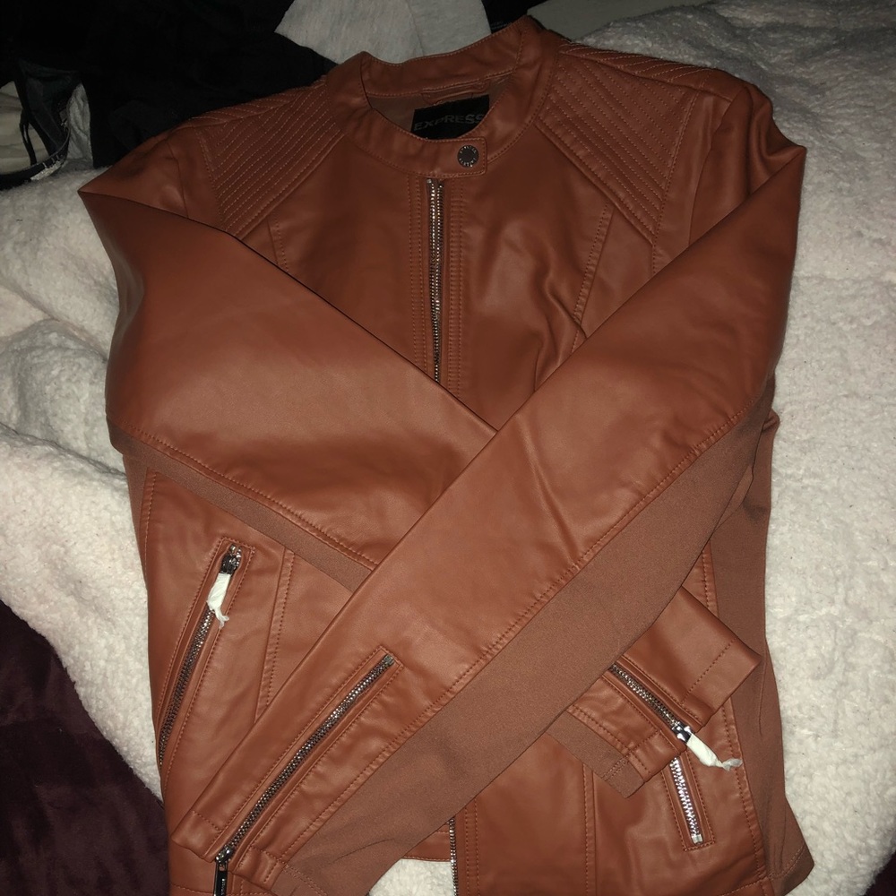 Express leather jacket